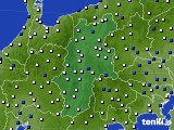 長野県のアメダス実況(風向・風速)(2016年02月10日)