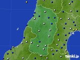 2016年02月10日の山形県のアメダス(風向・風速)
