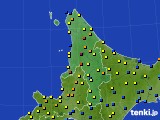 道北のアメダス実況(積雪深)(2016年02月11日)