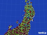 東北地方のアメダス実況(日照時間)(2016年02月11日)