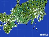 東海地方のアメダス実況(気温)(2016年02月11日)