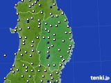 岩手県のアメダス実況(風向・風速)(2016年02月11日)