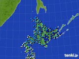 北海道地方のアメダス実況(気温)(2016年02月12日)