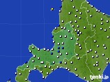 道央のアメダス実況(風向・風速)(2016年02月12日)