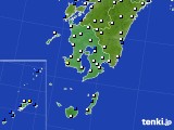 鹿児島県のアメダス実況(風向・風速)(2016年02月12日)