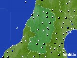 2016年02月12日の山形県のアメダス(風向・風速)