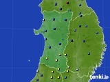 秋田県のアメダス実況(積雪深)(2016年02月13日)