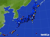 アメダス実況(日照時間)(2016年02月13日)