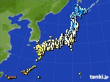 アメダス実況(気温)(2016年02月13日)