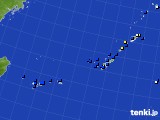 沖縄地方のアメダス実況(風向・風速)(2016年02月13日)