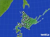 2016年02月14日の北海道地方のアメダス(降水量)