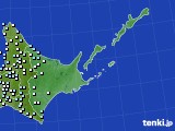 道東のアメダス実況(降水量)(2016年02月14日)