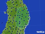 岩手県のアメダス実況(日照時間)(2016年02月14日)