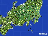 2016年02月14日の関東・甲信地方のアメダス(気温)