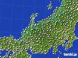 2016年02月14日の北陸地方のアメダス(気温)