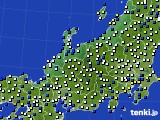 2016年02月14日の北陸地方のアメダス(風向・風速)