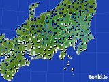 2016年02月15日の関東・甲信地方のアメダス(気温)