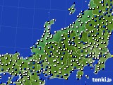 北陸地方のアメダス実況(風向・風速)(2016年02月15日)