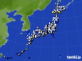 アメダス実況(風向・風速)(2016年02月15日)