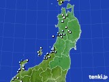 2016年02月16日の東北地方のアメダス(降水量)