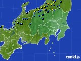 2016年02月16日の関東・甲信地方のアメダス(積雪深)