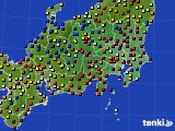 関東・甲信地方のアメダス実況(日照時間)(2016年02月16日)