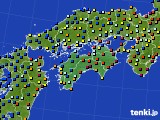 2016年02月16日の四国地方のアメダス(日照時間)