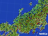 北陸地方のアメダス実況(日照時間)(2016年02月17日)