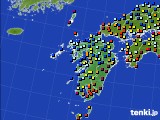 九州地方のアメダス実況(日照時間)(2016年02月17日)