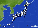 アメダス実況(風向・風速)(2016年02月17日)