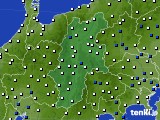 2016年02月17日の長野県のアメダス(風向・風速)