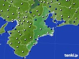 2016年02月17日の三重県のアメダス(風向・風速)