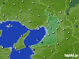 2016年02月17日の大阪府のアメダス(風向・風速)