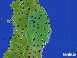 岩手県のアメダス実況(日照時間)(2016年02月18日)