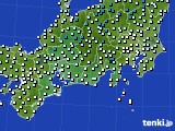 東海地方のアメダス実況(気温)(2016年02月18日)