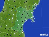 2016年02月18日の宮城県のアメダス(気温)