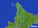 道北のアメダス実況(積雪深)(2016年02月19日)