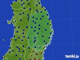 岩手県のアメダス実況(日照時間)(2016年02月19日)
