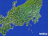 関東・甲信地方のアメダス実況(降水量)(2016年02月20日)