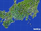 東海地方のアメダス実況(降水量)(2016年02月20日)