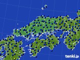 中国地方のアメダス実況(日照時間)(2016年02月20日)