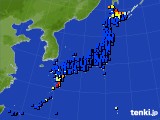 アメダス実況(日照時間)(2016年02月20日)