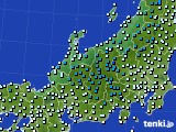 2016年02月20日の北陸地方のアメダス(気温)