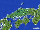 中国地方のアメダス実況(気温)(2016年02月20日)