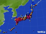 2016年02月21日のアメダス(日照時間)