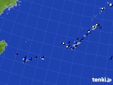 沖縄地方のアメダス実況(風向・風速)(2016年02月21日)