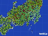 関東・甲信地方のアメダス実況(日照時間)(2016年02月22日)