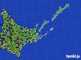 道東のアメダス実況(日照時間)(2016年02月22日)