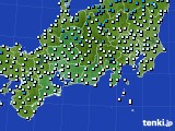 東海地方のアメダス実況(気温)(2016年02月22日)
