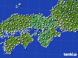 2016年02月22日の近畿地方のアメダス(気温)